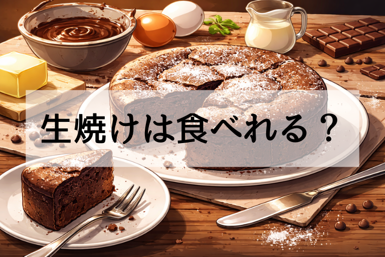 ガトーショコラの生焼けは食べれる？危険ラインと安全な見分け方を徹底解説