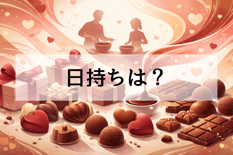 バレンタインチョコは何日持つ？市販・手作り別「日持ち早見表」と保存方法